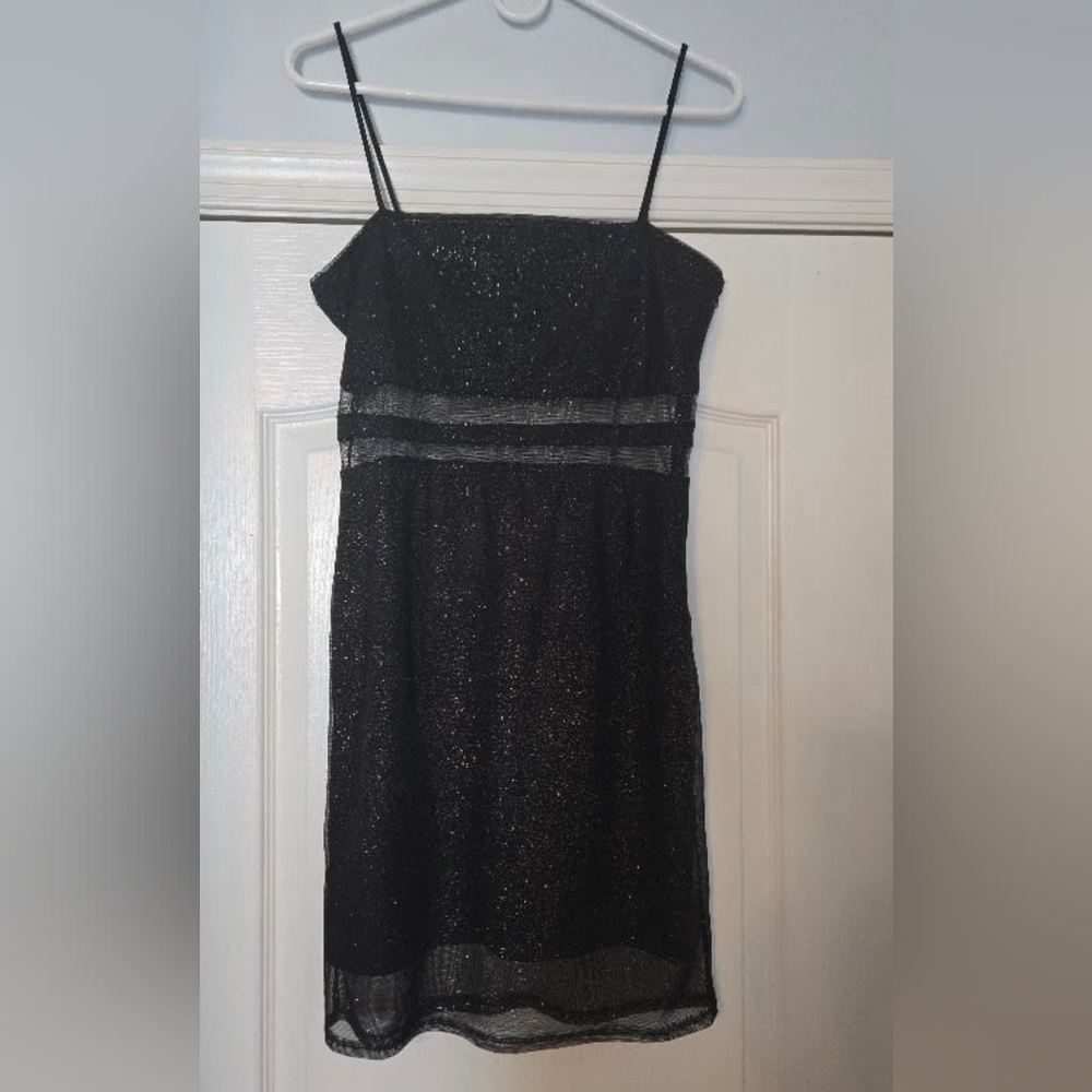 Elegant Black Glitter Dress Small (Little Black Dress)